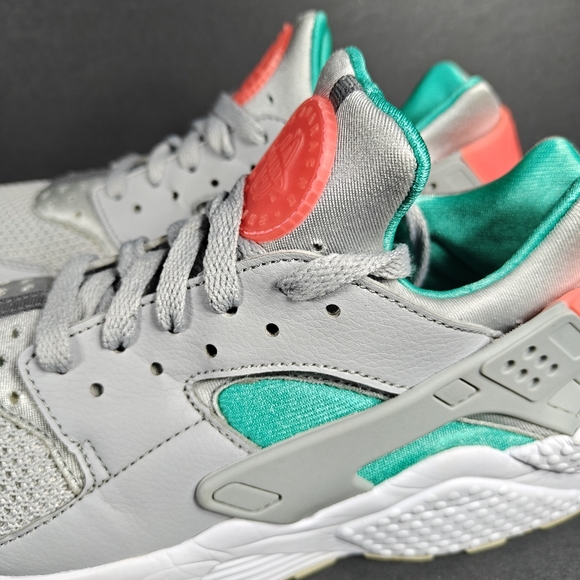 Nike Air Huarache South Beach Green Gray Sneakers Men's Shoes Size 9.5 - Picture 4 of 11